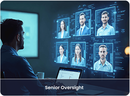 Enterprise-Grade Vetting (100+ parameters for technical & cultural fit)